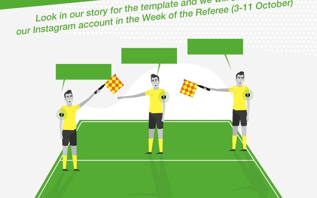 Make your Referee Dreamteam and we will show it on the AXIWI Instagram account in the Week of the Referee