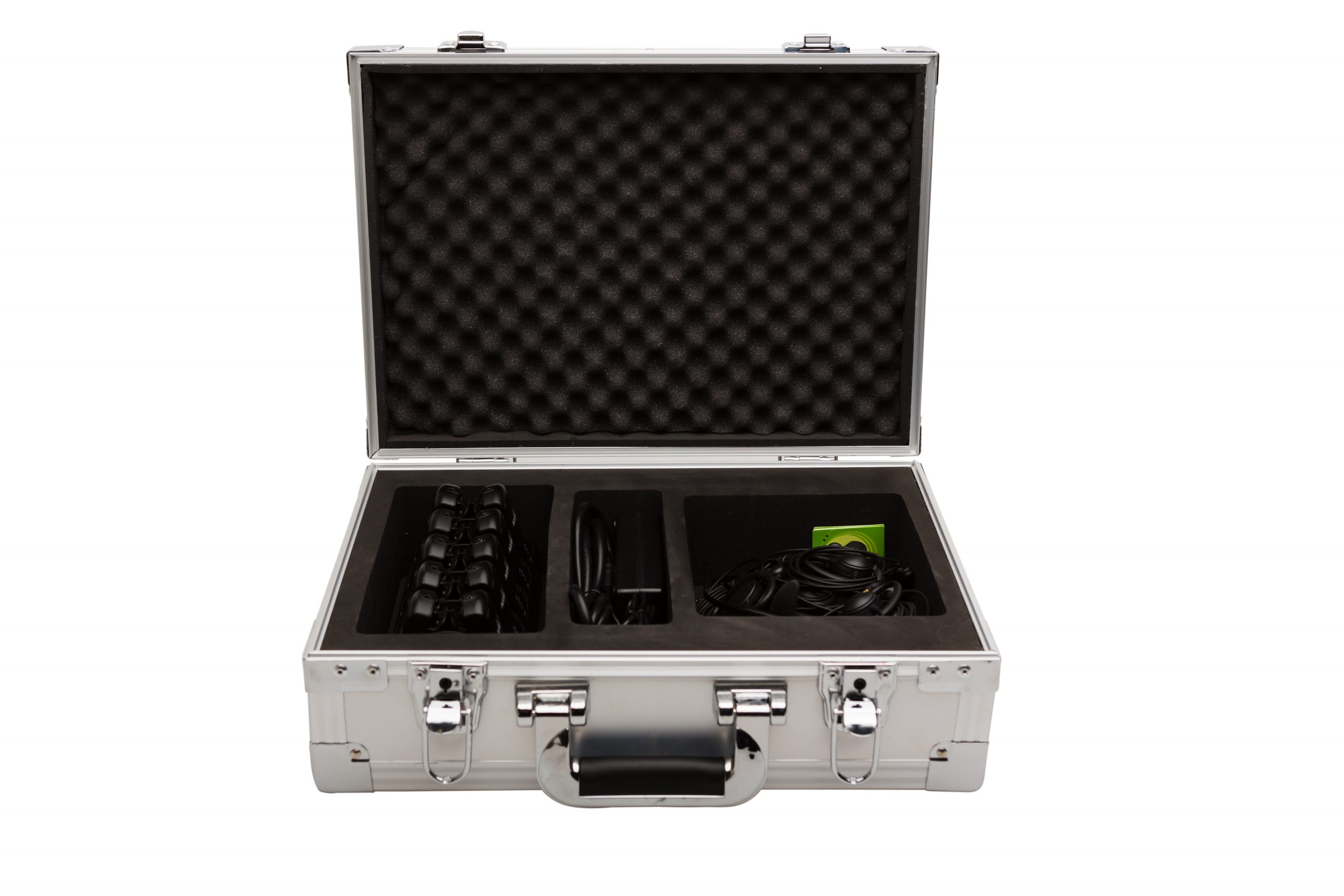 plant tour headsets for transport case