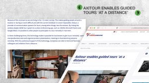 axitour enables guided tours at a distance with AXIWI via video conferencing