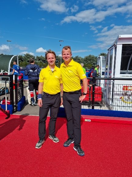 Field hockey umpires worked with AXIWI at European Championship