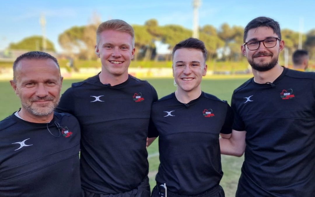 Rugby referees worked with AXIWI during the Portugal Rugby Youth Festival 2023