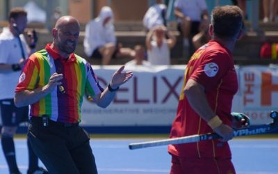 Field hockey umpires worked with AXIWI at European Championship Masters 2023