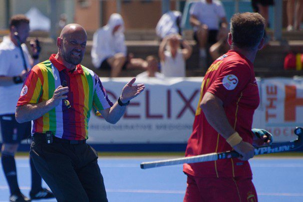 Field hockey umpires worked with AXIWI at European Championship